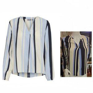 NWOT b.young Vertical Striped Blouse size 4 XS